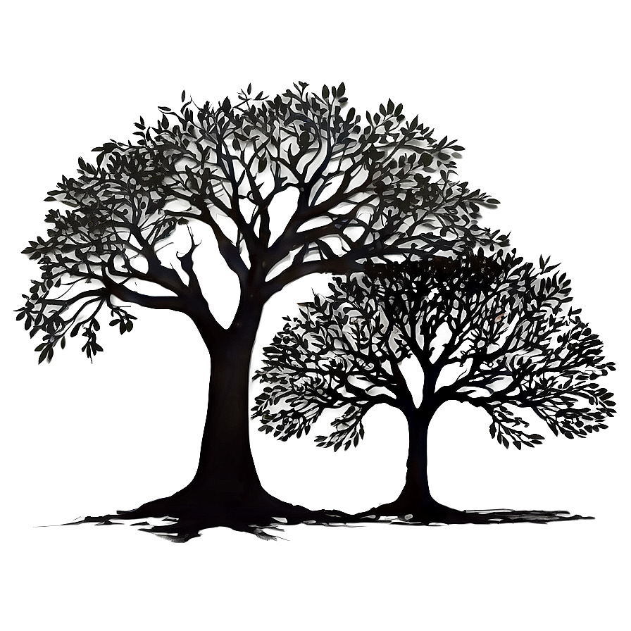 Majestic Tree Silhouette Png Hnh