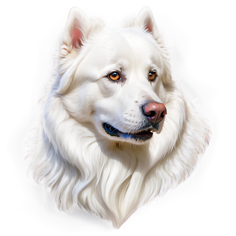 Majestic White Dog Png 9