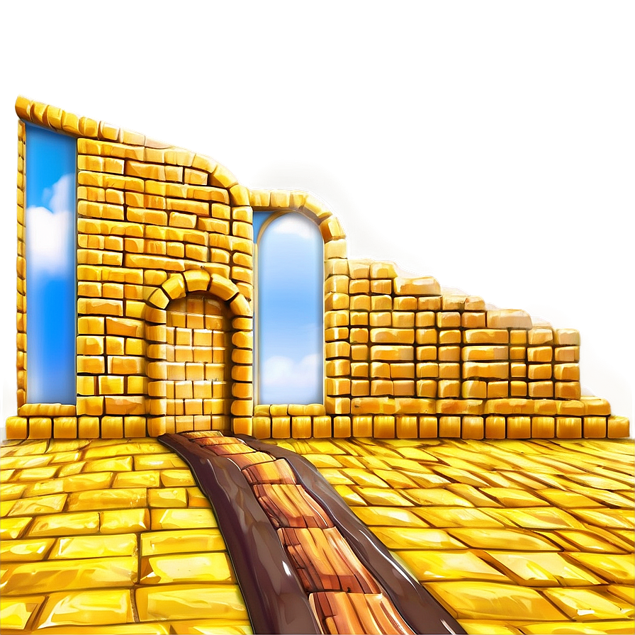 Majestic Yellow Brick Road Entrance Png 06262024