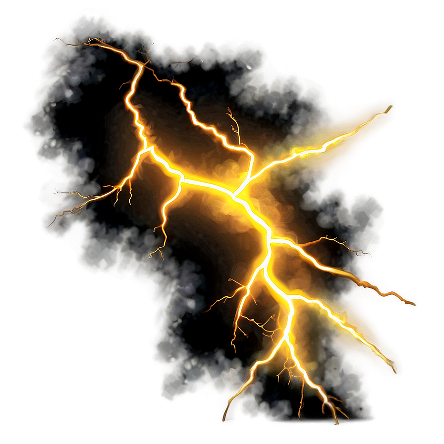 Majestic Yellow Lightning Png Lju