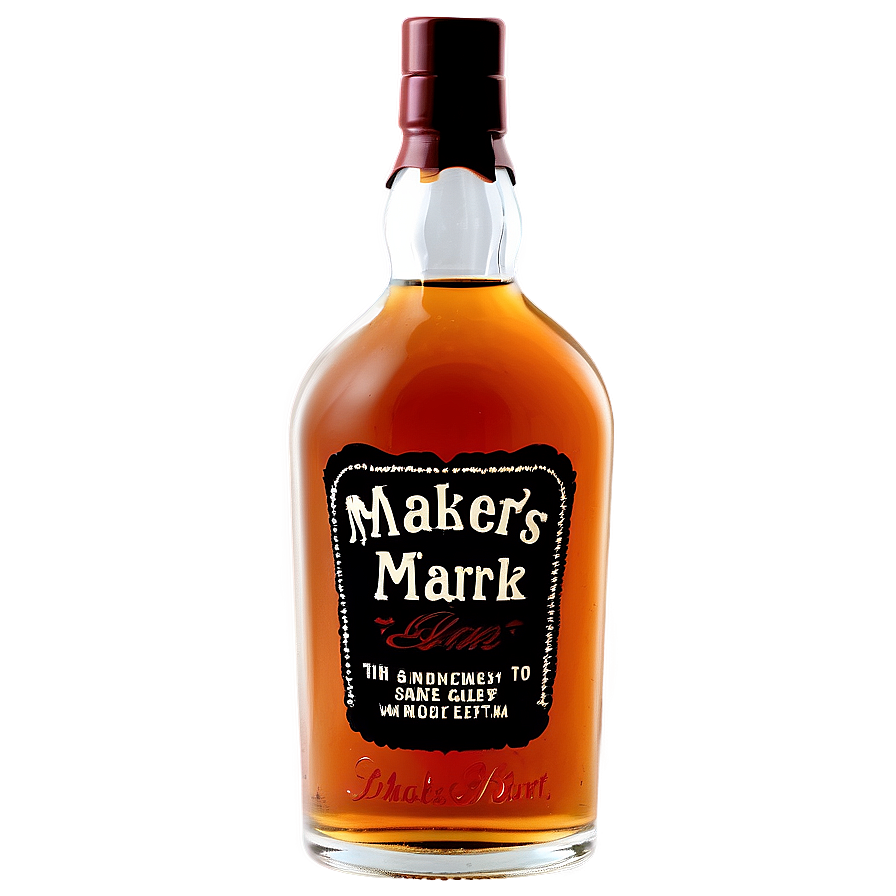 Makers Mark Whiskey Bottle Png 42