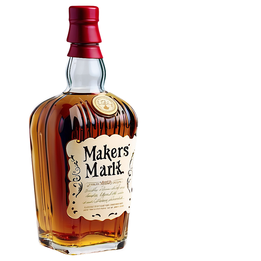 Makers Mark Whiskey Bottle Png Sfr88