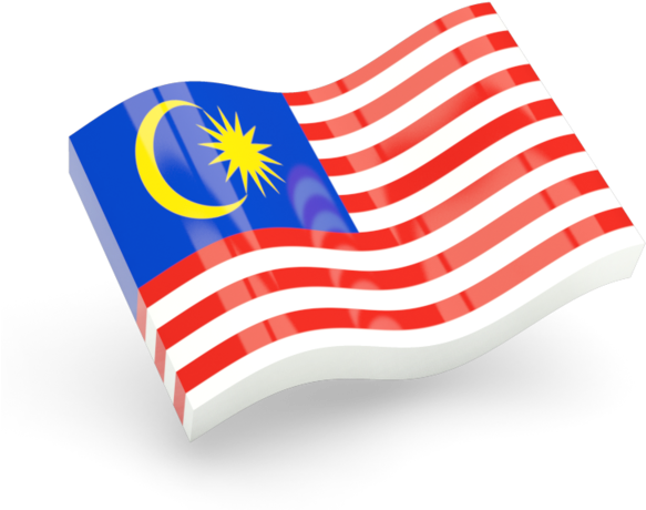 Malaysian Flag Waving Illustration