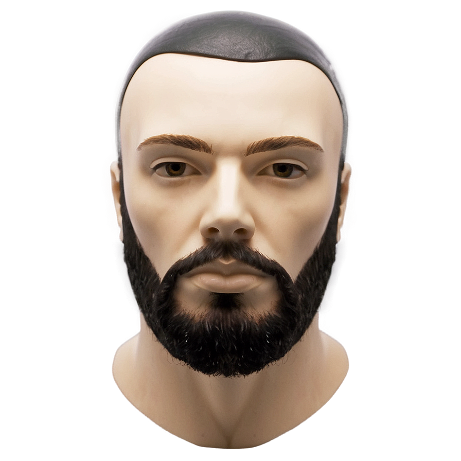 Male Mannequin Head With Beard Png Vtc88