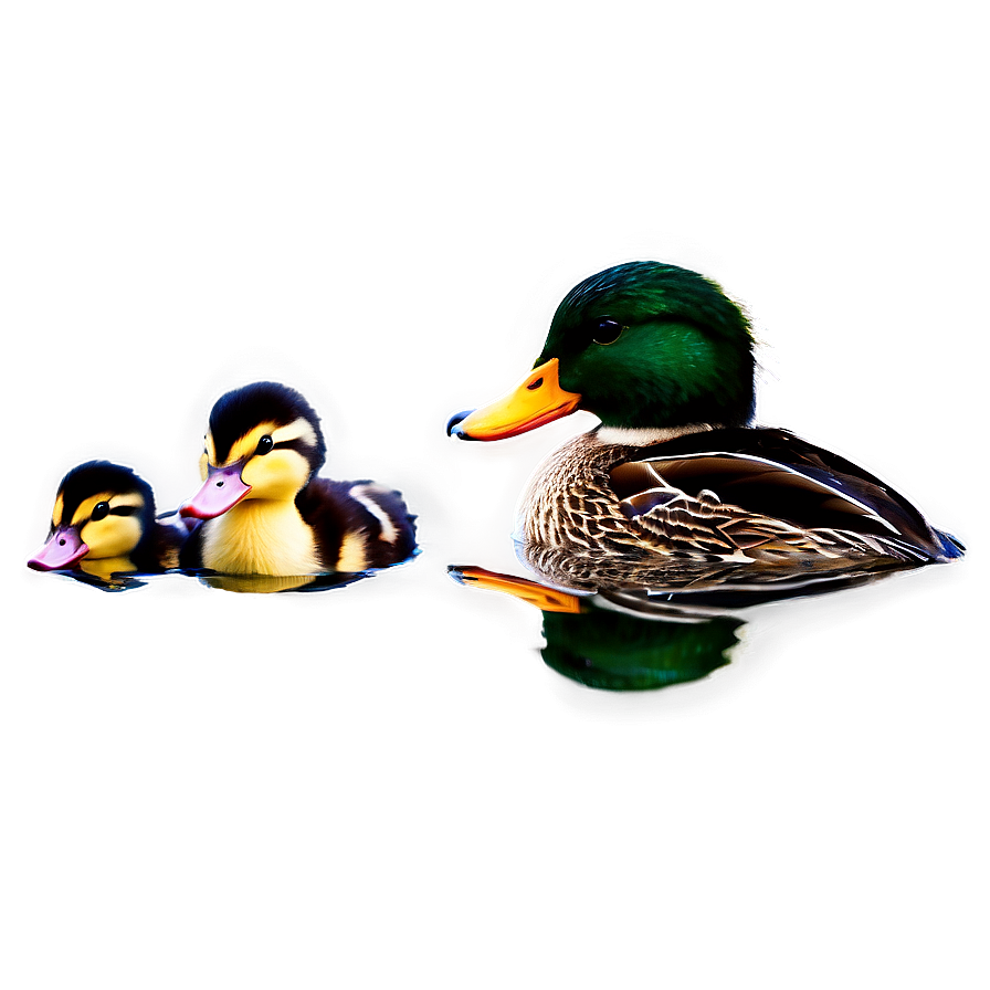 Mallard Duck Family Png 06262024