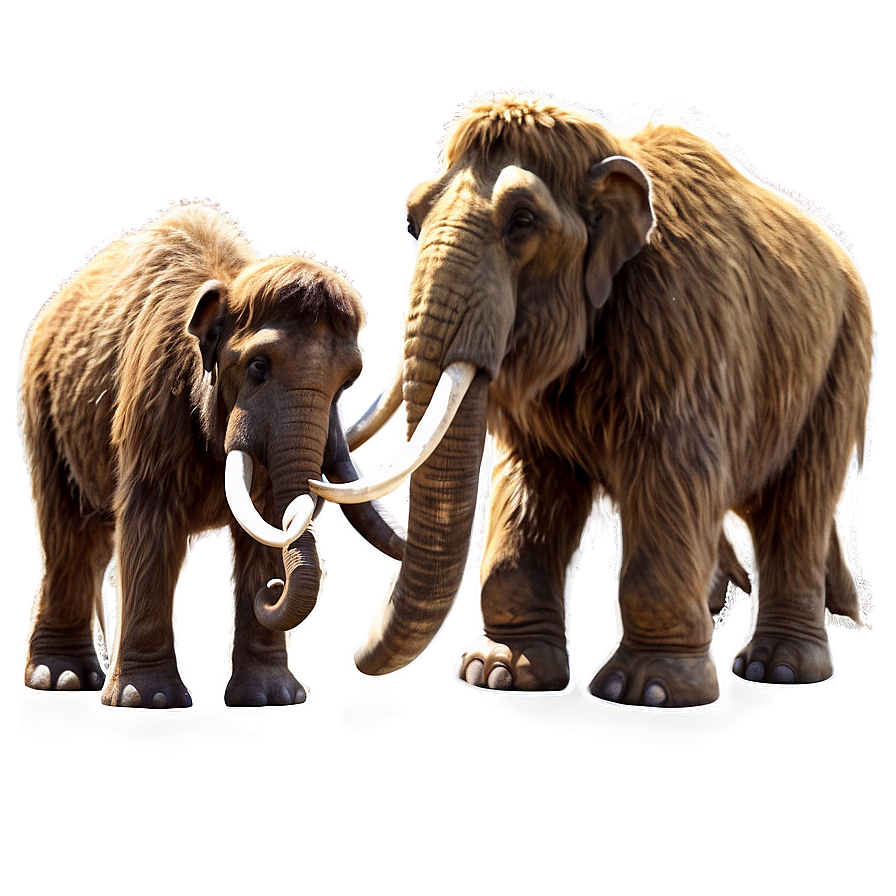 Mammoth Family Scene Png 06252024