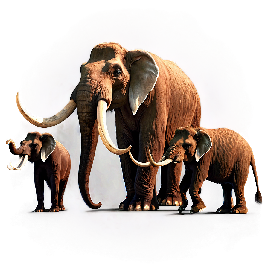 Mammoth Family Scene Png 38