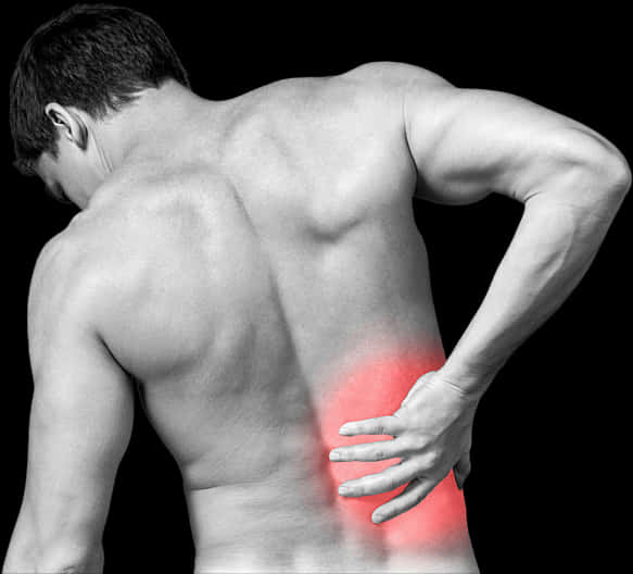 Man Experiencing Lower Back Pain