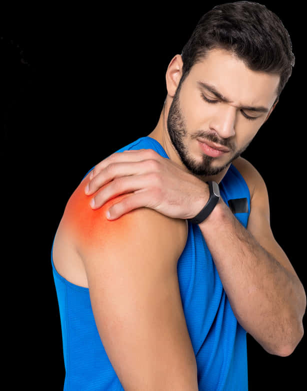 Man Experiencing Shoulder Pain