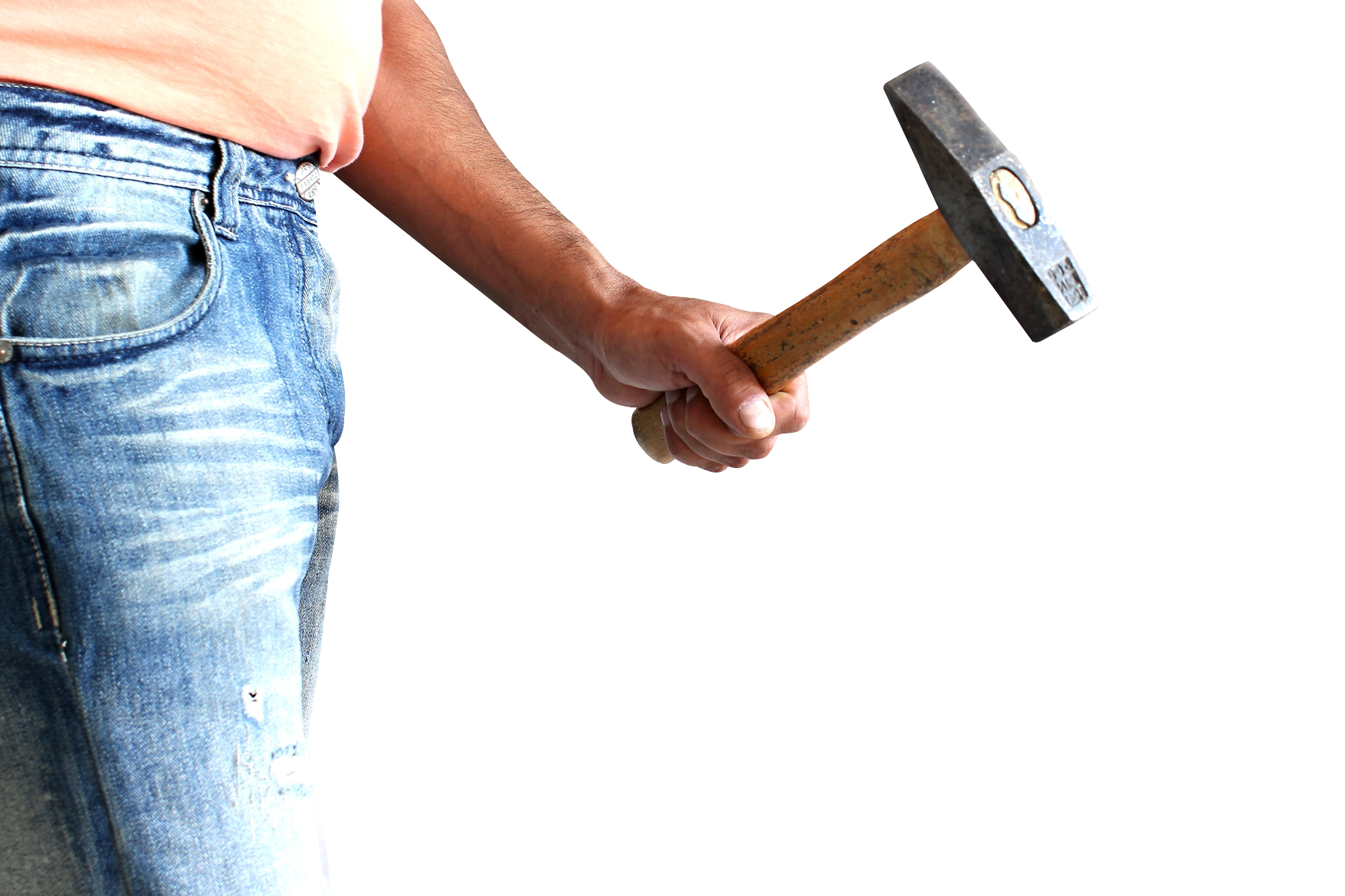 Man Holding Hammer