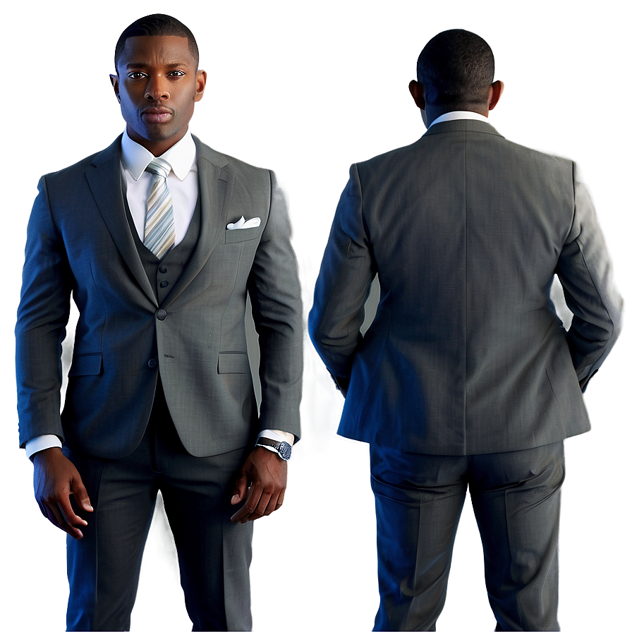 Man In Grey Suit Png Rwp14
