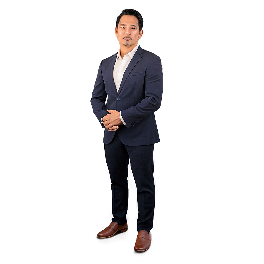 Man In Suit Standing Png 35