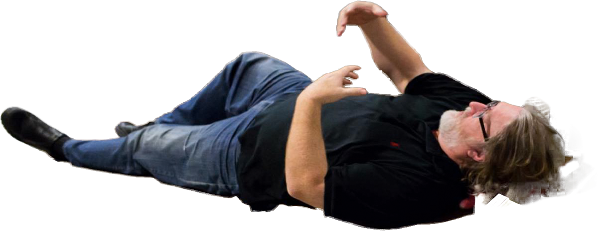 Man Lying On Side Pose