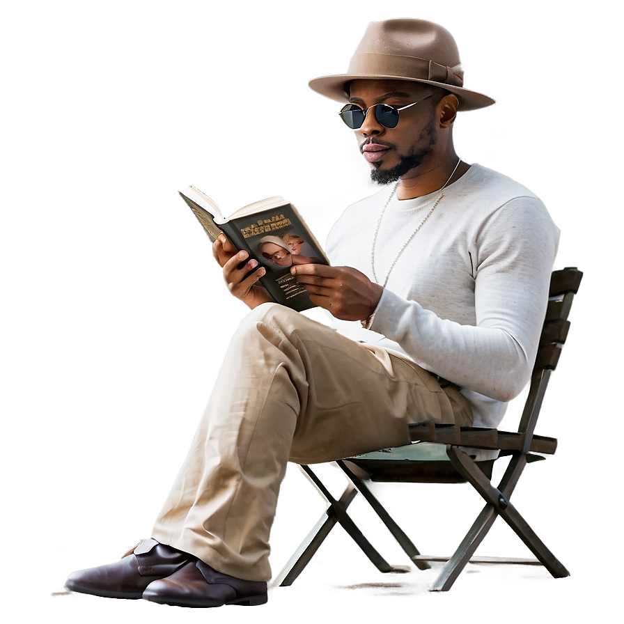 Man Reading Book Png 05042024