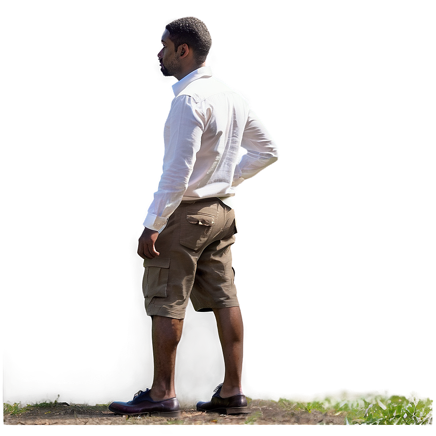 Man Standing In Forest Png Eiw28