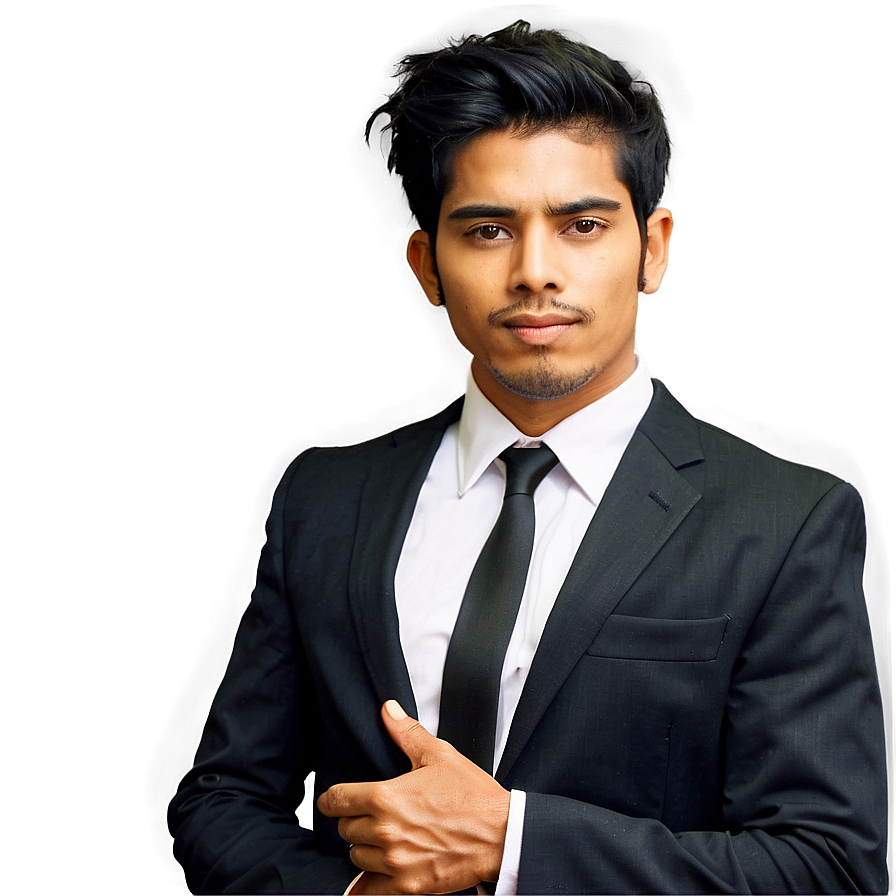 Man Standing In Suit And Tie Png 05252024