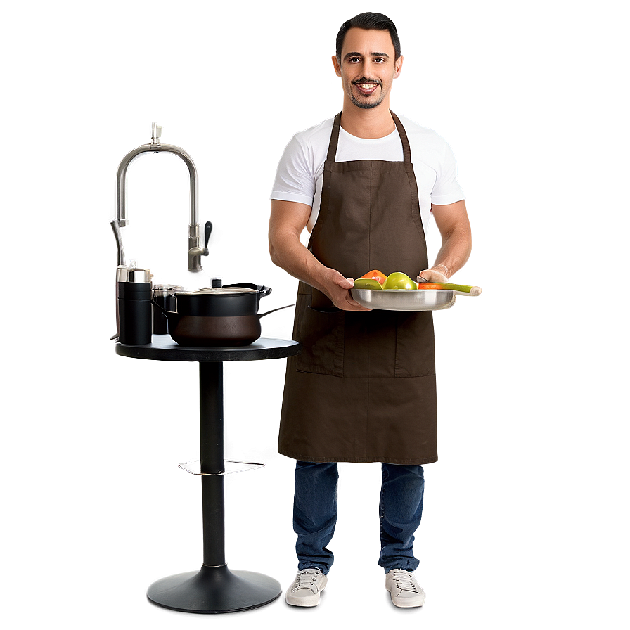 Man Wearing Apron Png Upv5