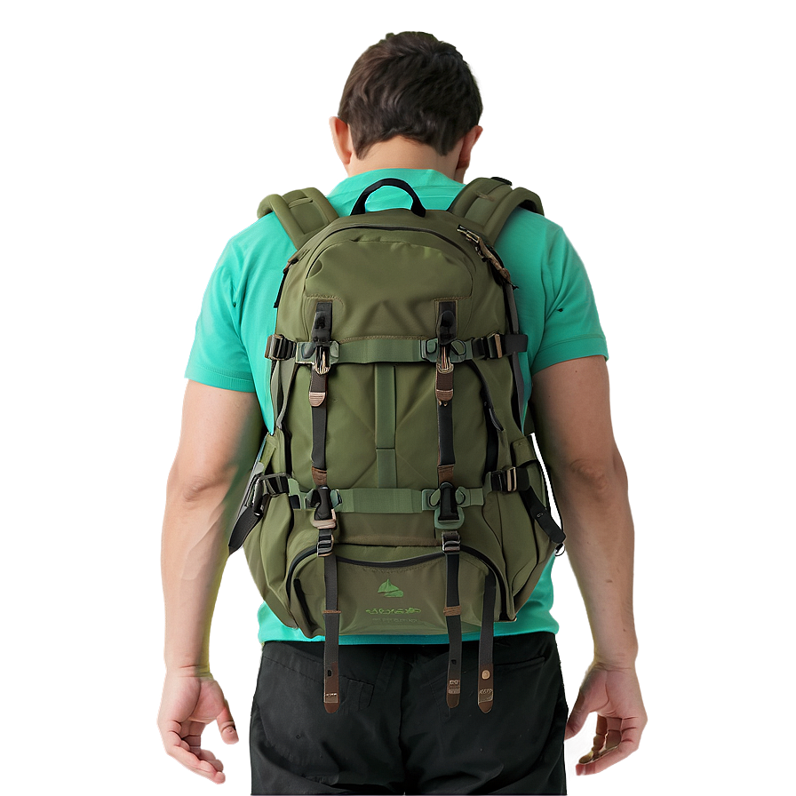 Man With Backpack Png 05042024