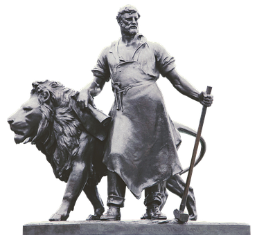 Manand Lion Statue Sculpture