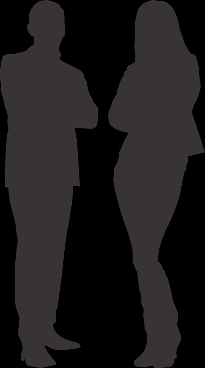 Manand Woman Silhouette Conversation