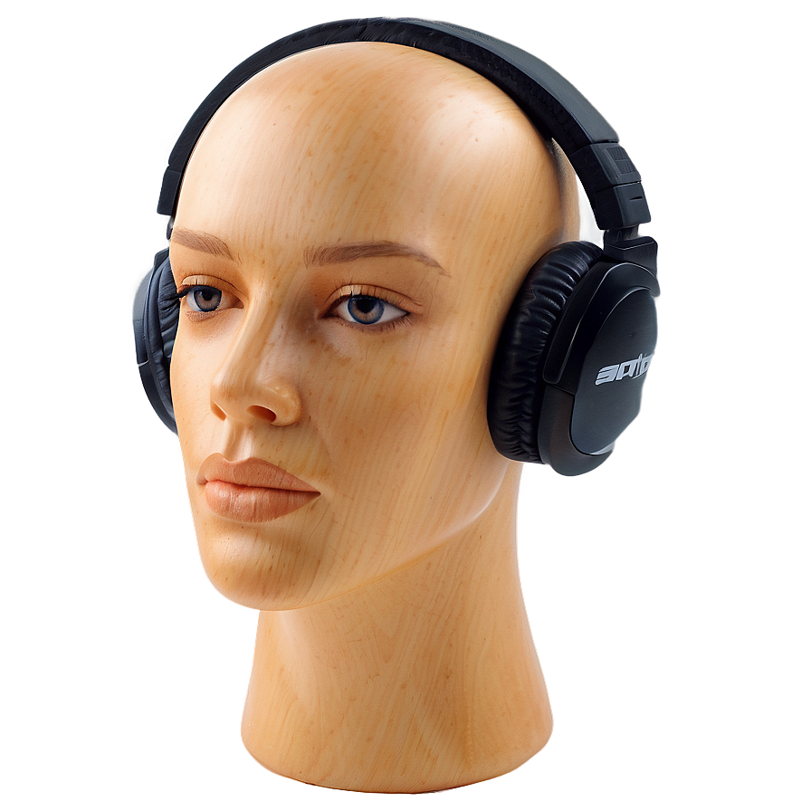 Mannequin Head With Headphones Png Dct