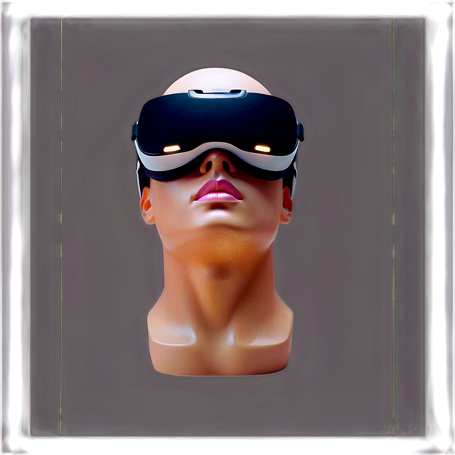 Mannequin Head With Vr Headset Display Png 06282024