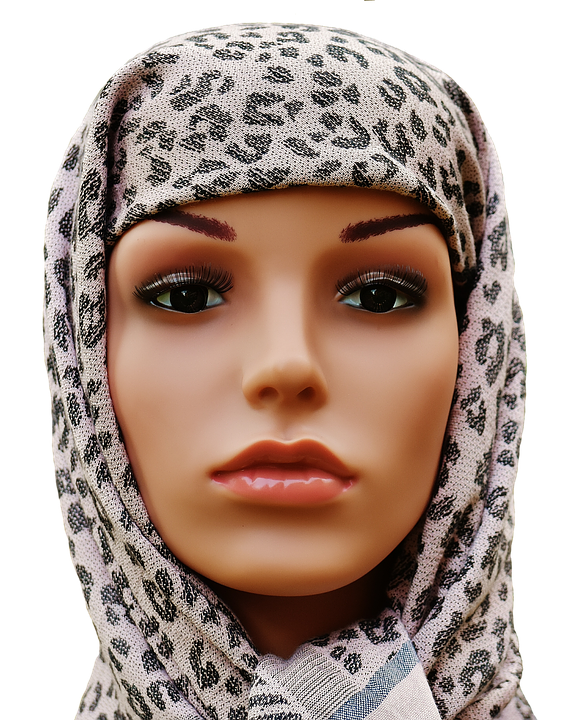 Mannequin Headwith Scarf