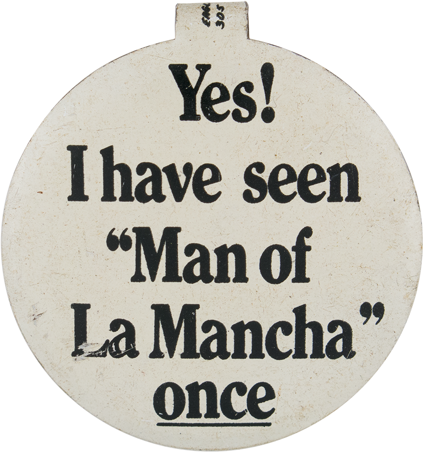 Manof La Mancha Button Badge