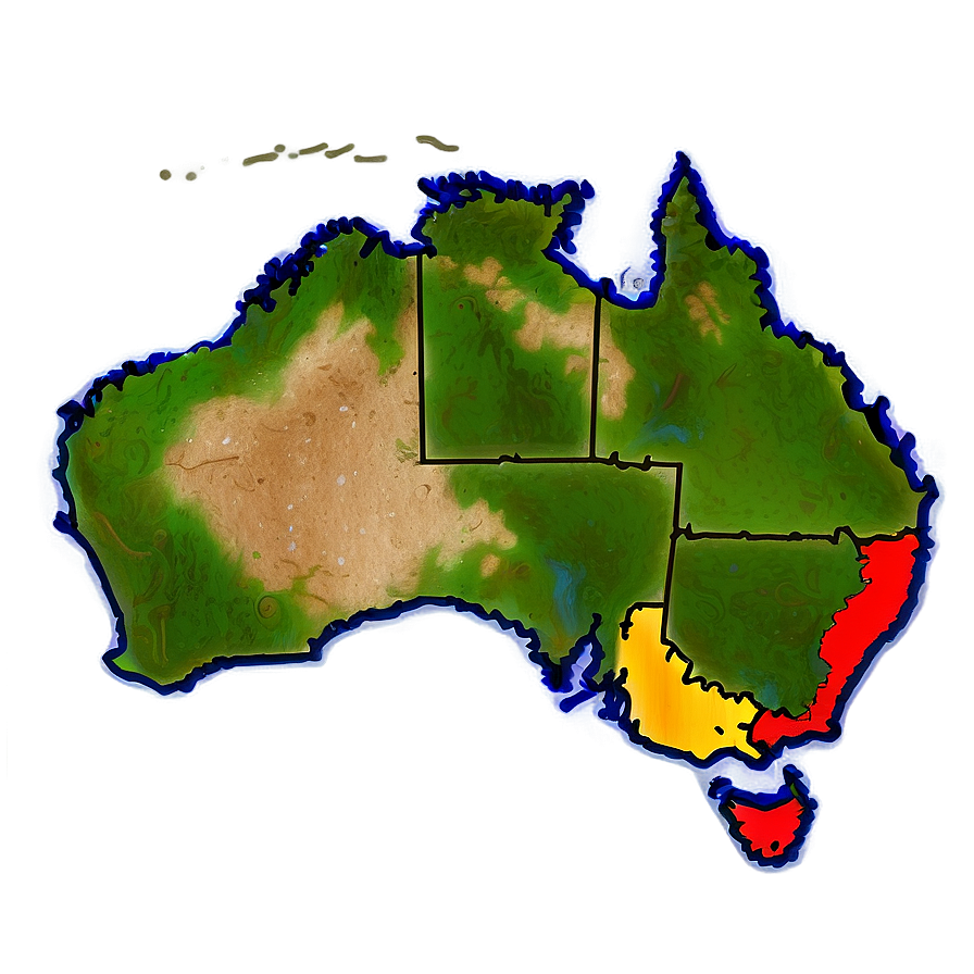Map Of Australia Png Ekx34