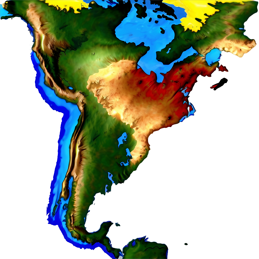 Map Of The Americas Png Yei10