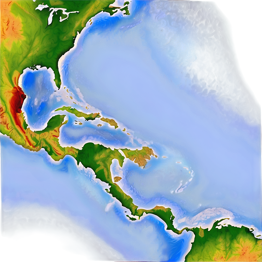 Map Of The Caribbean Png 96