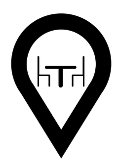 Map Pin Iconwith H T H Design