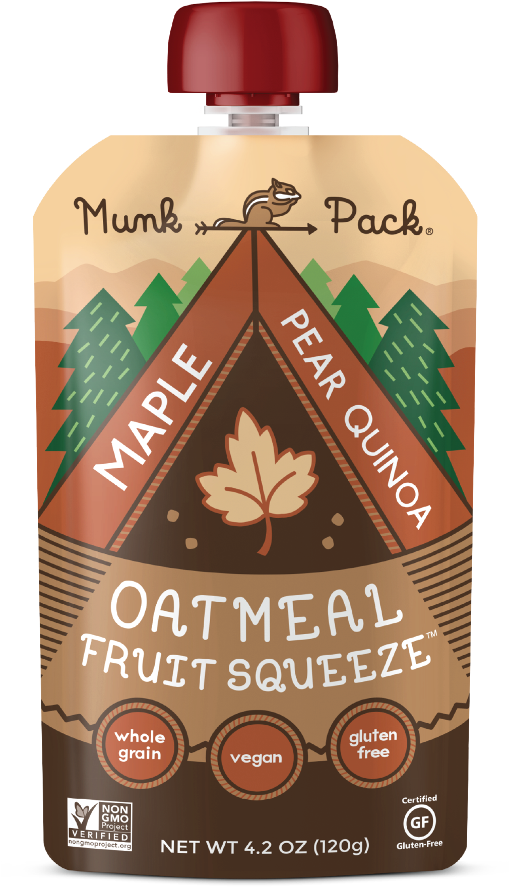 Maple Pear Quinoa Oatmeal Fruit Squeeze Packaging