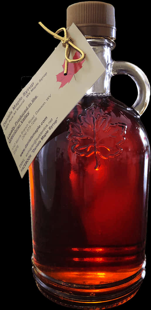 Maple Syrup Bottlewith Label