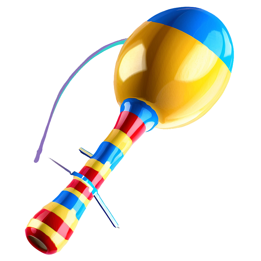 Maraca With Sound Waves Png 06122024