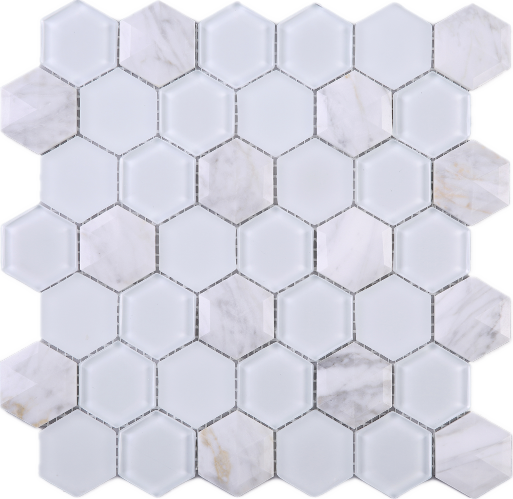 Marble Honeycomb Tile Pattern