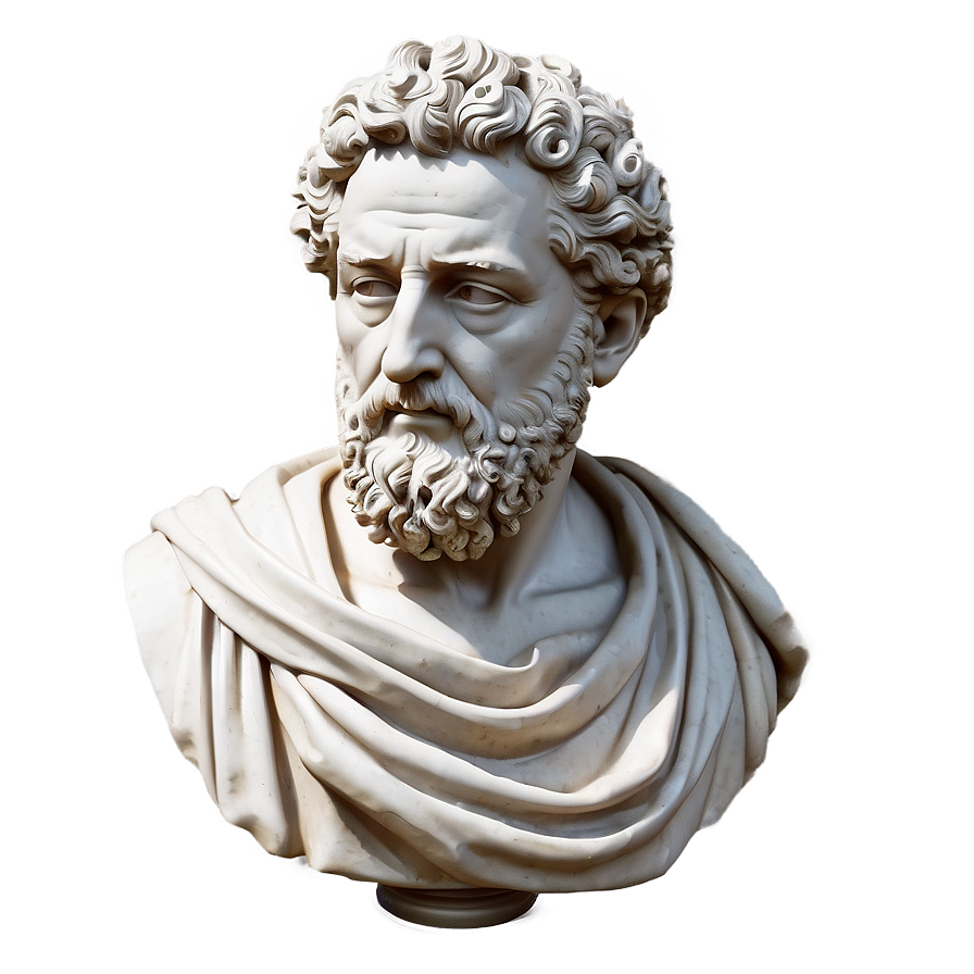 Marcus Aurelius Philosopher King Bust Png 98