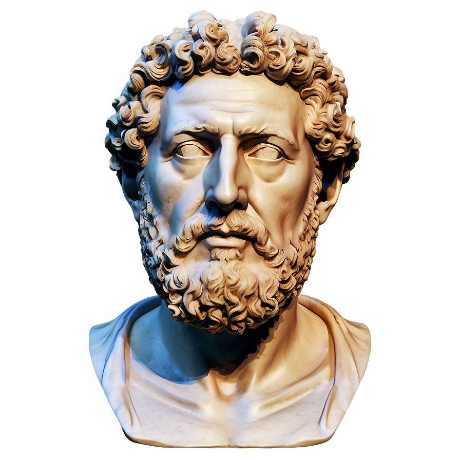 Marcus Aurelius Philosopher King Bust Png Rcj56