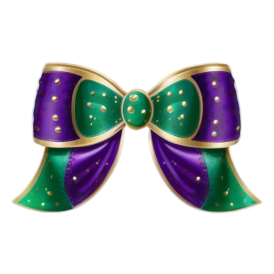 Mardi Gras Bow Png 05042024