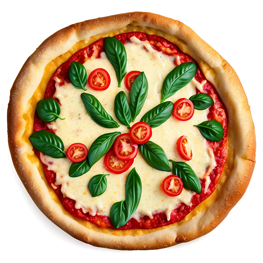 Margherita Pizza Vector Image Png 06262024