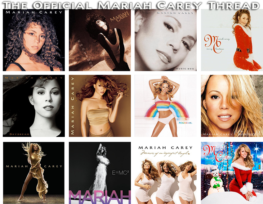 Mariah Carey Album Covers Collage