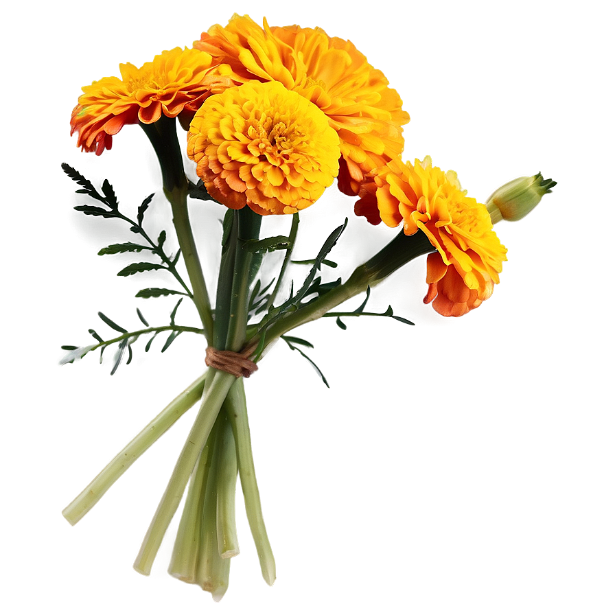 Marigold Sunshine Bouquet Png Jwh98