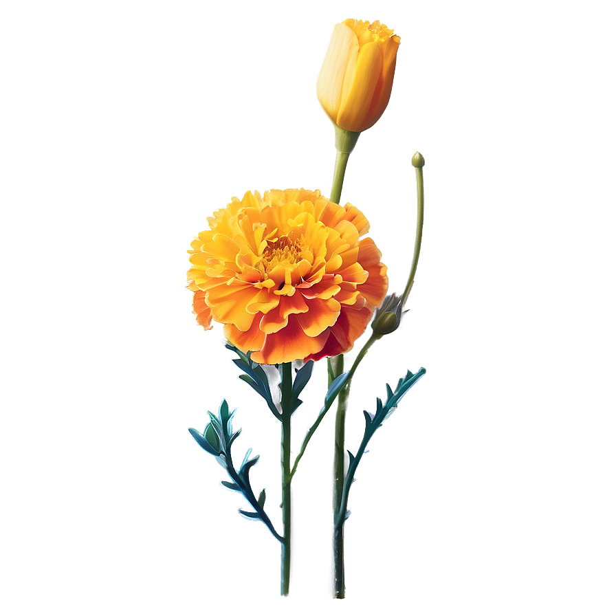 Marigold Sunshine Bouquet Png Tsb38