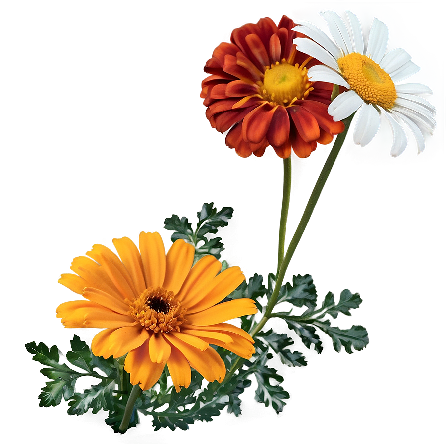 Marigolds And Daisies Png Ciy62