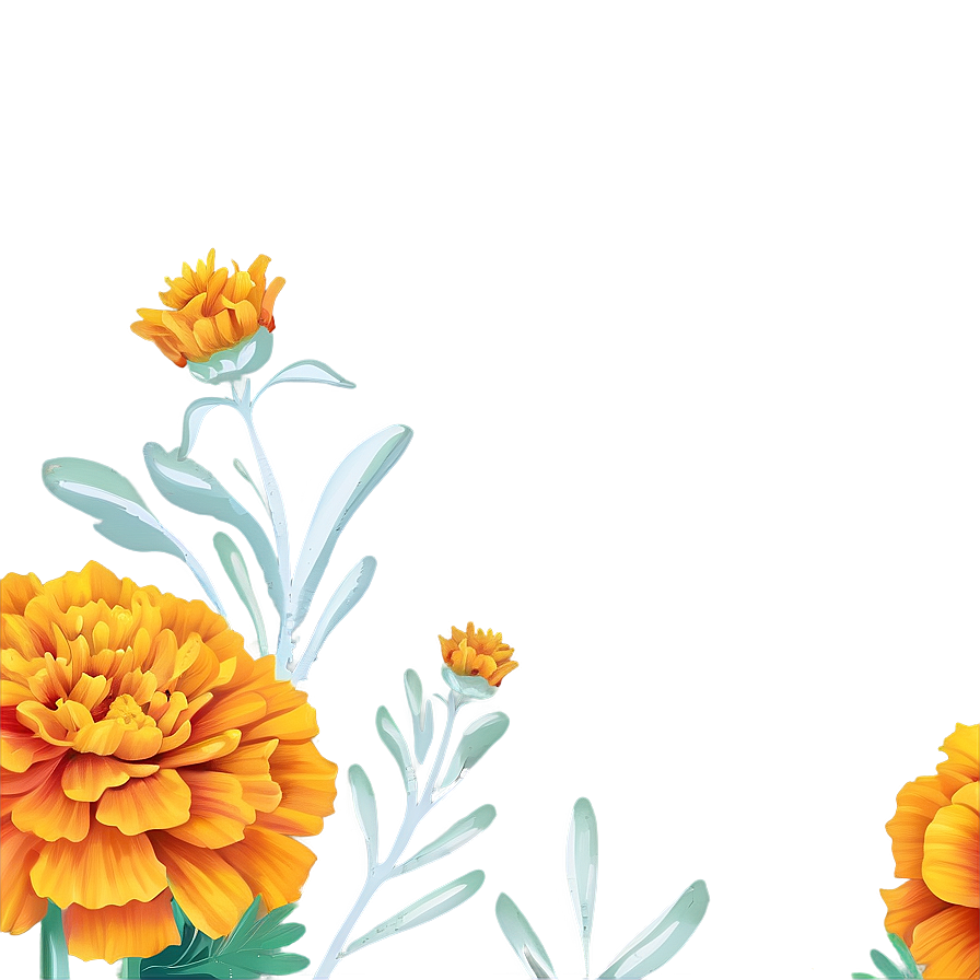 Marigolds Invitation Design Png 75