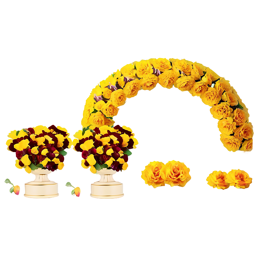 Marigolds Wedding Decor Png Wsk