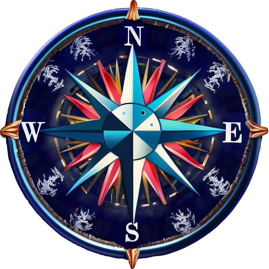 Maritime Compass Rose Symbol Png 13