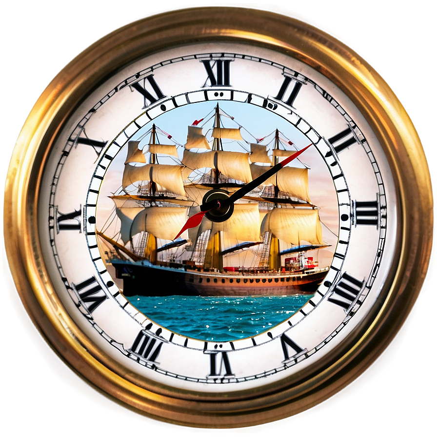 Maritime Ship's Clock Png Alm22