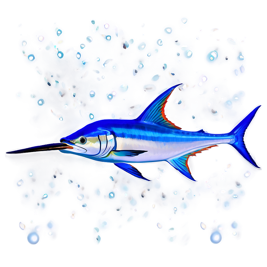 Marlin Underwater Png Sjd