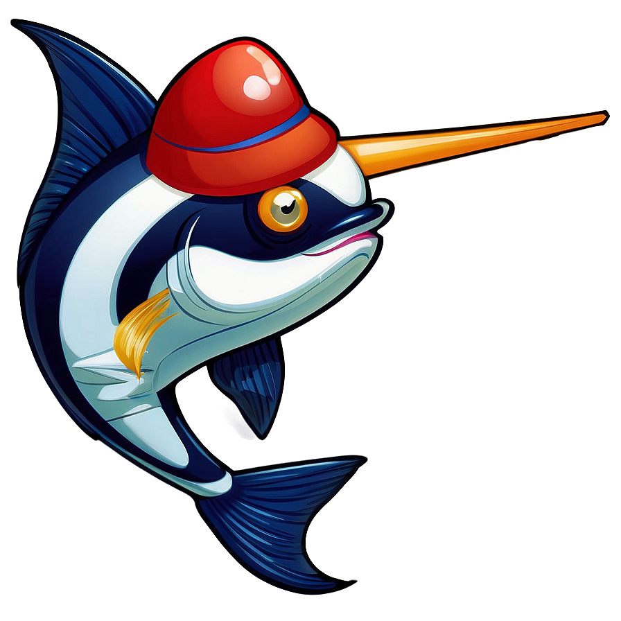 Marlin With Sailor Hat Png 06242024